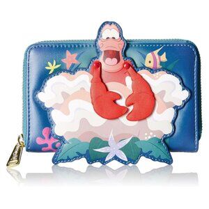 Loungefly Disney Little Mermaid Sebastian Wallet Amazon Exclusive NWT